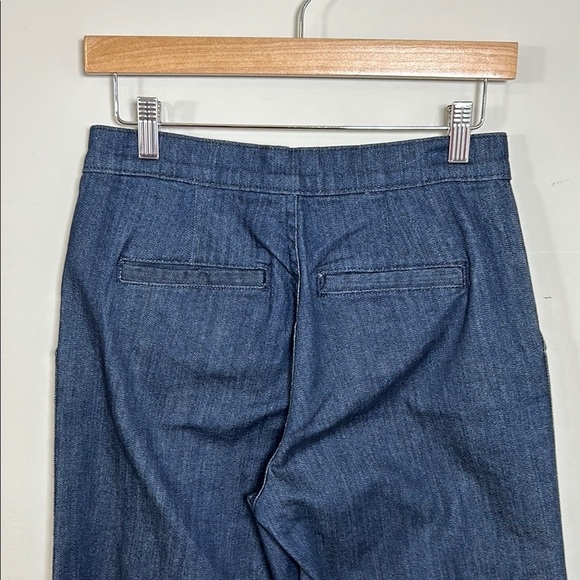 J Crew Rayner Jean Wide Leg Dark Wash Trouser High Waist Sz 26 NEW - Picture 8 of 9